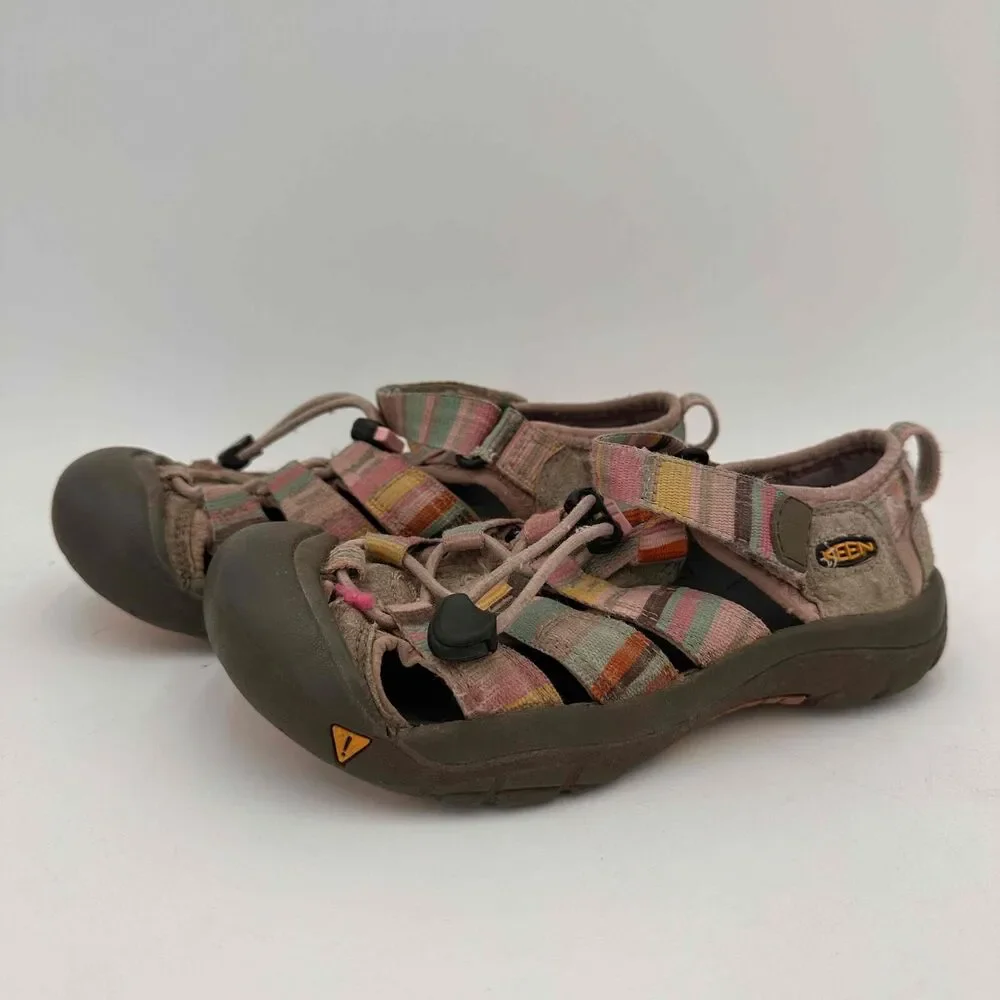KEEN Pink Striped Newport H2 Girls Sandals Size US 2